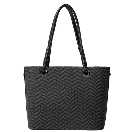 Black Herringbone Pattern
