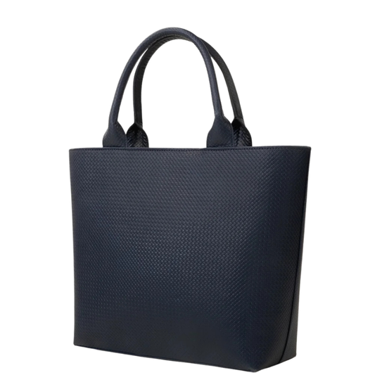 Navy Blue Textured Structured