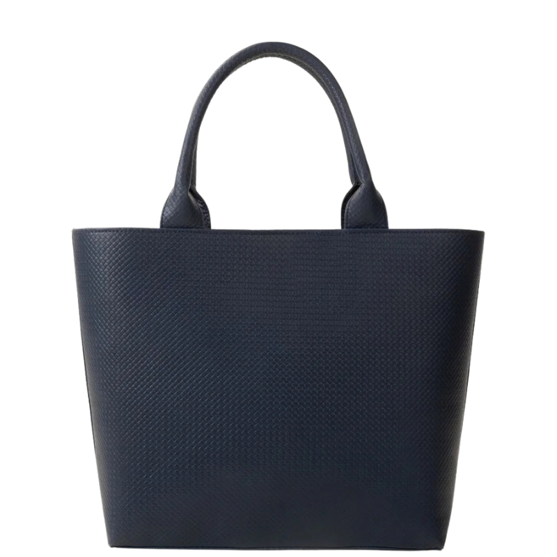 Navy Blue Textured Structured