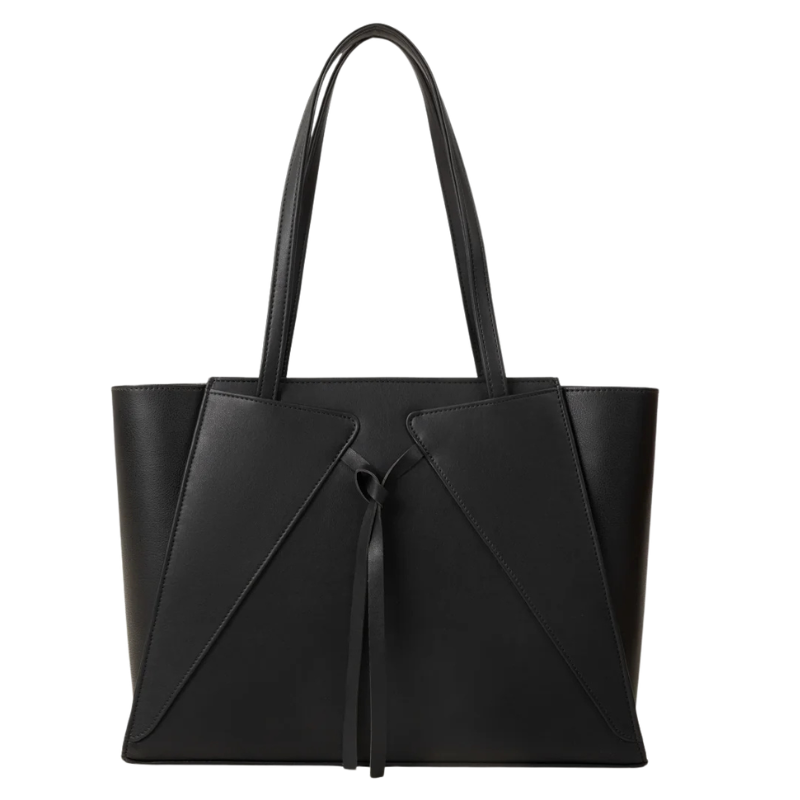 Structured Tote Bag with Panel Detailing