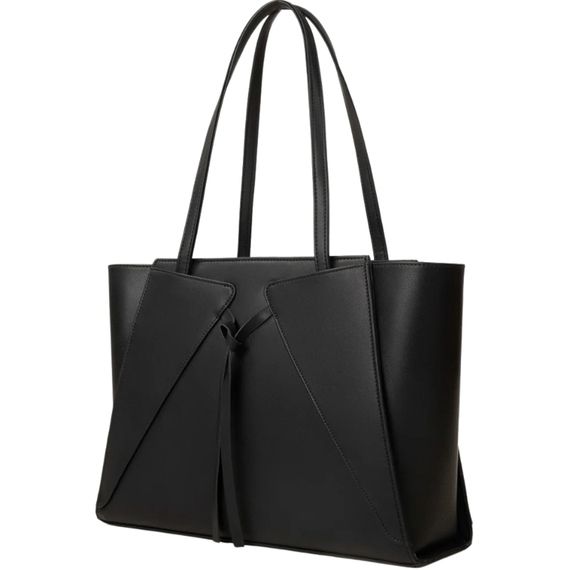 Structured Tote Bag with Panel Detailing